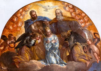 Paul Veronese, The Coronation of the Virgin, at the Accademia Galleries in Venice, Italy