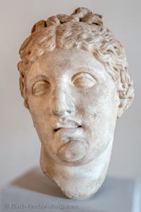 Head of Aphrodite at the Archaeological Museum in Venice, Italy