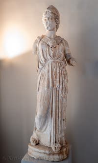 The goddess Athena Attica at the Archaeological Museum of Venice in Italy