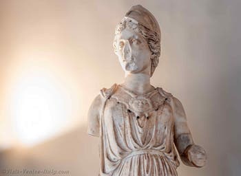 The goddess Athena Attica at the Archaeological Museum of Venice in Italy