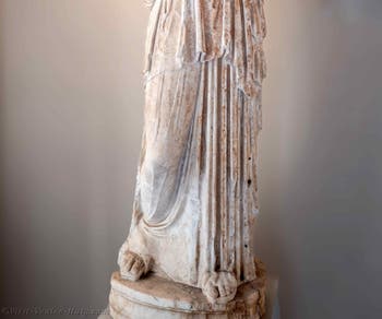 The goddess Athena Attica at the Archaeological Museum of Venice in Italy