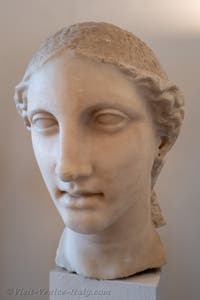Head of Athena at the Archaeological Museum in Venice, Italy