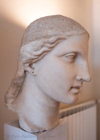 Head of Athena at the Archaeological Museum in Venice, Italy