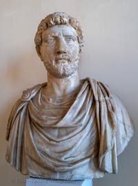 Emperor Hadrian at the Archaeological Museum in Venice, Italy