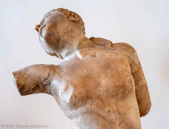 Hermafroditus struggling with a satyr at the Archaeological Museum in Venice, Italy