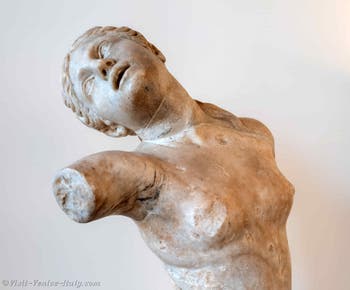 Hermafroditus struggling with a satyr at the Archaeological Museum in Venice, Italy