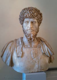 Emperor Lucius Aurelius Verus at the Archaeological Museum in Venice, Italy