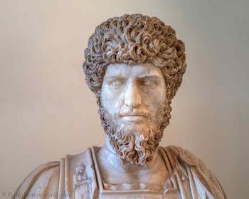 Emperor Lucius Aurelius Verus at the Archaeological Museum in Venice, Italy