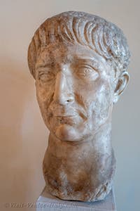Head of Emperor Trajan at the Archaeological Museum in Venice, Italy
