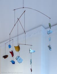 Alexander Calder, Mobile Glass and Porcelain, at the Peggy Guggenheim Collection in Venice