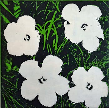 Andy Warhol, Flowers, at the Peggy Guggenheim Collection in Venice Italy