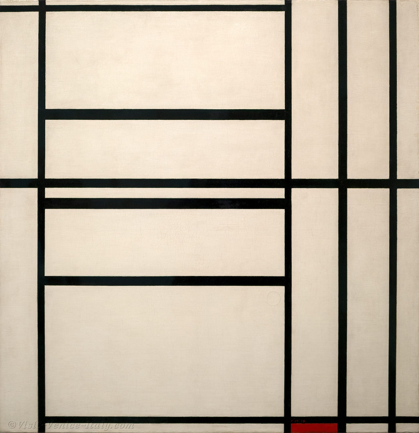 Piet Mondrian Composition 1 Grey Red Peggy Guggenheim Venice