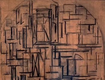 Piet Mondrian, Scaffold: Study for Tableau III, at Peggy Guggenheim Collection in Venice Italy