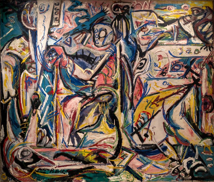 Jackson Pollock at Peggy Guggenheim Collection Venice Italy