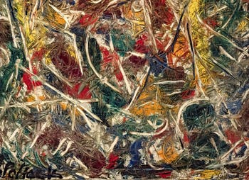 Jackson Pollock, Croaking Movement, at the Peggy Guggenheim Collection in Venice in Italy