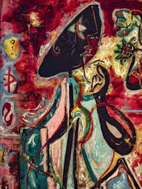 Jackson Pollock, The Moon Woman, at the Peggy Guggenheim Collection in Venice in Italy