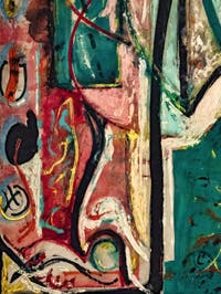 Jackson Pollock, The Moon Woman, at the Peggy Guggenheim Collection in Venice in Italy