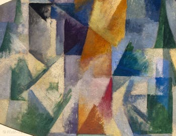 Robert Delaunay, Windows Open Simultaneously 1st Part, 3rd Motif (Fenêtres ouvertes simultanément 1ère partie, 3e motif ) at the Peggy Guggenheim Collection in Venice