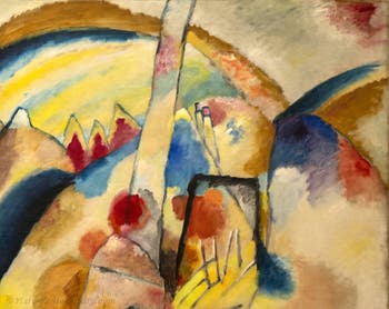 Vasily Kandinsky, Landscape with Red Spots N°2, at the Peggy Guggenheim Collection in Venice