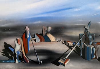 Yves Tanguy, In an Indeterminate Place (En Lieu oblique) at the Peggy Guggenheim Collection in Venice in Italy