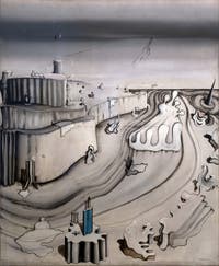 Yves Tanguy, Promontory Palace (Palais promontoire) at the Peggy Guggenheim Collection in Venice in Italy
