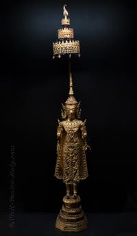 Buddha standing under a triple canopy (Southeast Asia) Ca' Pesaro Museum of Oriental Art in Venice, Italy