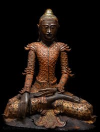 Buddha seated in lotus (Southeast Asia) Ca' Pesaro Museum of Oriental Art in Venice, Italy