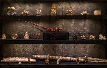 Statuettes and objects in ivory (Japan) Ca' Pesaro Museum of Oriental Art, Venice, Italy