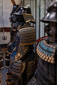 Japanese Armour at the Ca' Pesaro Museum of Oriental Art in Venice, Italy