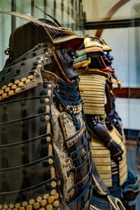 Japanese Armour at the Ca' Pesaro Museum of Oriental Art in Venice, Italy