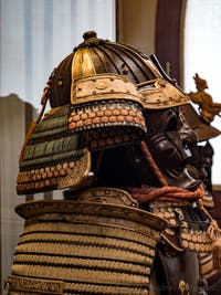 Japanese Armour at the Ca' Pesaro Museum of Oriental Art in Venice, Italy