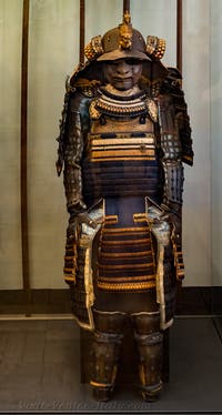 Japanese Armour at the Ca' Pesaro Museum of Oriental Art in Venice, Italy