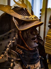 Japanese Armour at the Ca' Pesaro Museum of Oriental Art in Venice, Italy