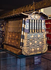 Japanese sedan chair for women at the Ca' Pesaro Museum of Oriental Art in Venice, Italy