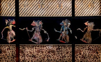 Java shadow theatre marionettes, Ca' Pesaro Museum of Oriental Art in Venice, Italy