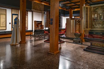 Rooms at the Ca' Pesaro Oriental Art Museum in Venice, Italy