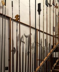 Japanese and Chinese Spears at the Museum of Oriental Art in Venice, Italy