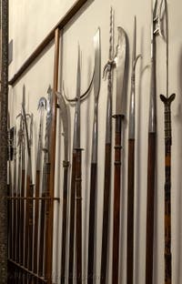 Japanese and Chinese Spears at the Museum of Oriental Art in Venice, Italy