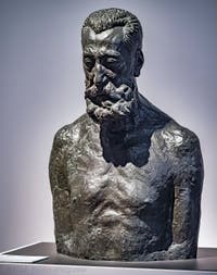 Émile-Antoine Bourdelle, Bust of Anatole France, at Ca' Pesaro International Modern Art Gallery in Venice Italy