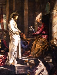 Tintoretto, Christ before Pilate, Scuola Grande San Rocco in Venice