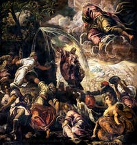 Tintoretto, Moses Gushing Water from the Rock, Scuola Grande San Rocco in Venice