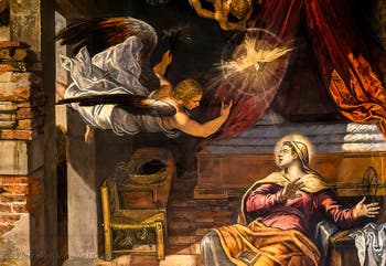 Tintoretto, The Annunciation, Scuola Grande San Rocco in Venice