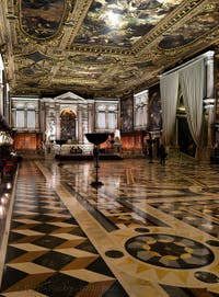 The Chapter Hall of the Scuola Grande San Rocco in Venice