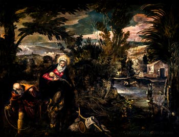 Tintoretto, The Flight into Egypt, Scuola Grande San Rocco in Venice