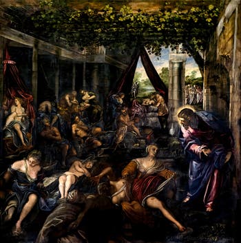 Tintoretto, The Probatic Pool, Scuola Grande San Rocco in Venice