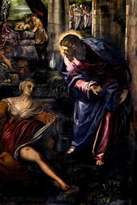 Tintoretto, The Probatic Pool, Scuola Grande San Rocco in Venice