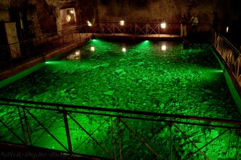 The Tunnel and the chambers of the Galeria Borbonica, the Bourbon Tunnel in Naples, Italy