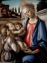Botticelli, Madonna and Child with Two Angels, Capodimonte Museum in Naples, Italy