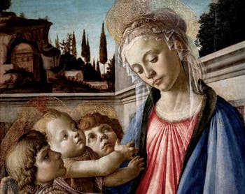 Botticelli, Madonna and Child with Two Angels, Capodimonte Museum in Naples, Italy