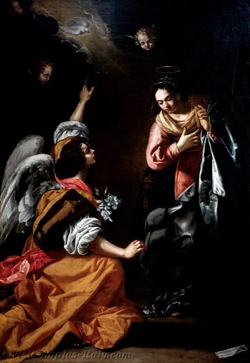 Artemisia Gentileschi, The Annunciation, Capodimonte Museum, Naples, Italy